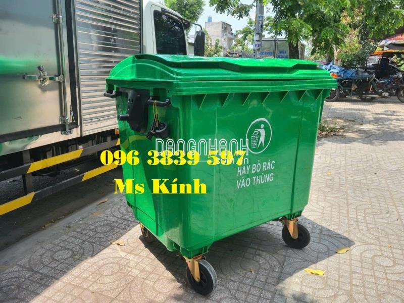 Thùng rác nhựa 660 lít, xe thu gom rác đô thị 660 lít - 096 3839 597 Ms Kính