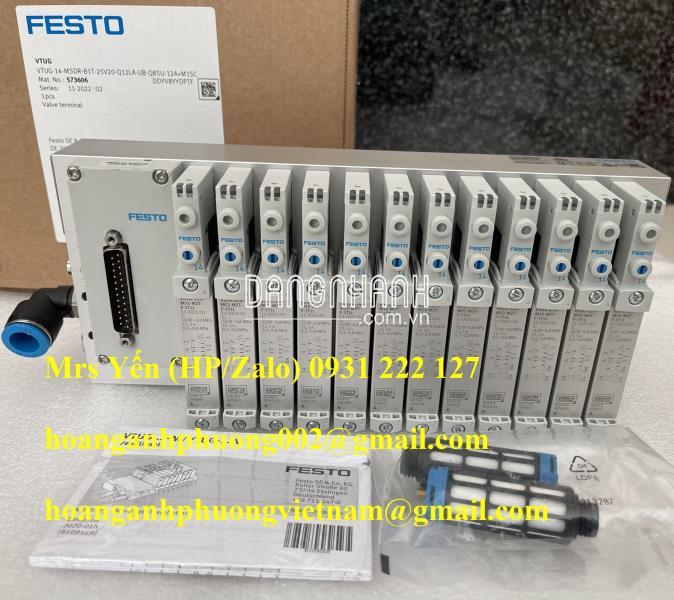 Bộ van điện từ Festo 573606 nhập khẩu chính hãng, new 100%