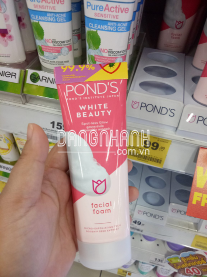 Sữa Rửa Mặt Pond’s White Beauty Spot Less Glow Facial Foam 100g