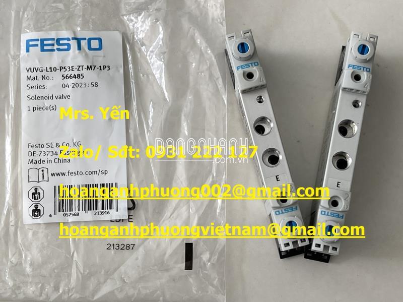VUVG-L10-P53E-ZT-M7-1P3 Van điện từ Festo - Giá tốt tại Dĩ An
