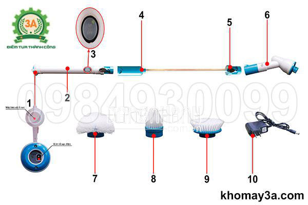 Chổi cọ vệ sinh đa năng 3A