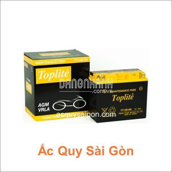 Bình ắc quy xe mô tô TOPLITE 12V 10Ah YT12B-BS