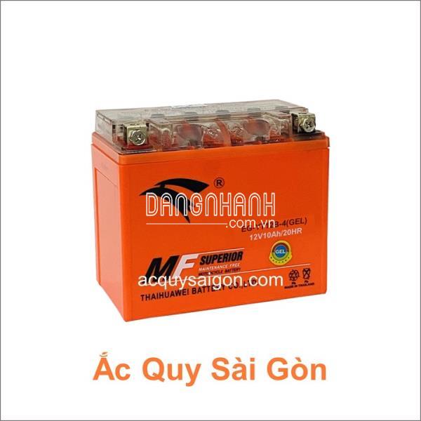 Bình ắc quy xe môtô EAGLE 12V 10Ah YT12B-4