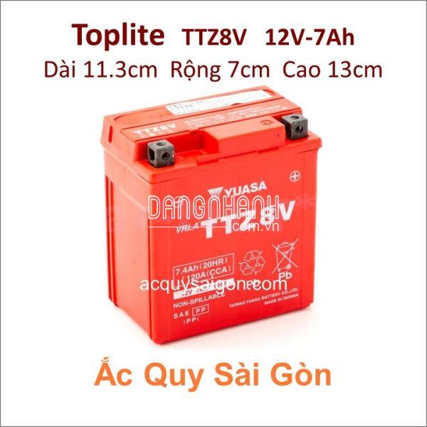 Bình ắc quy TOPLITE 12V 7Ah TTZ8V