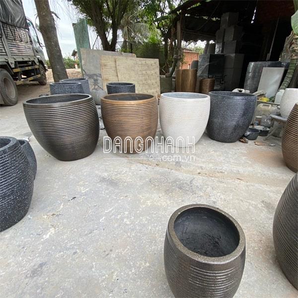 Chậu Lu Sọc Chỉ 52x52cm