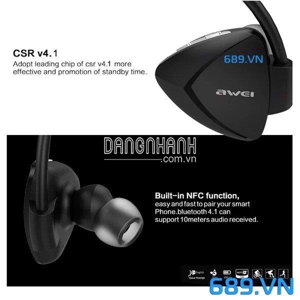 Tai Nghe Bluetooth AWEI A840BL Kết Nối Được Qua NFC