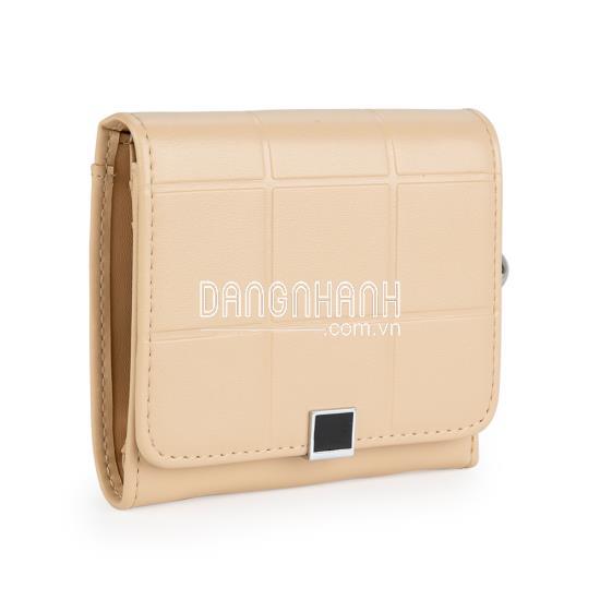 Ví cầm tay Sablanca dập họa tiết vuông mini WA0137 - Vàng