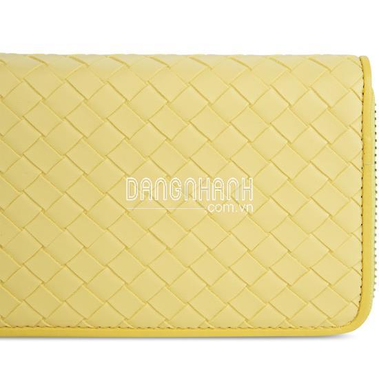 Ví cầm tay Sablanca họa tiết đan chéo 5052WA0148 - Vàng Tươi