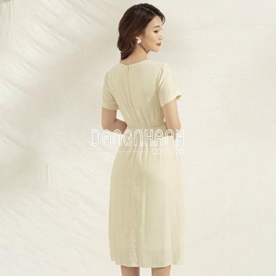 Đầm suông thắt eo GUMAC DA1101-KEM