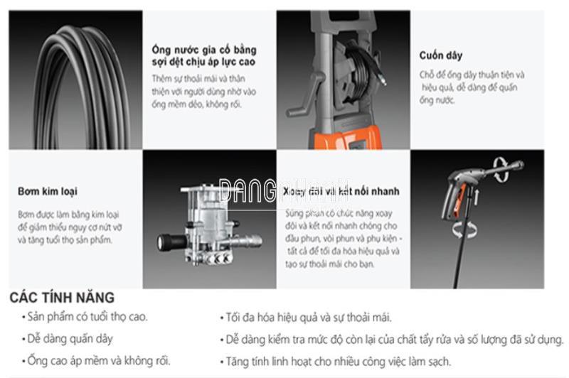 MÁY XỊT RỬA CAO ÁP HUSQVARNA PW 125