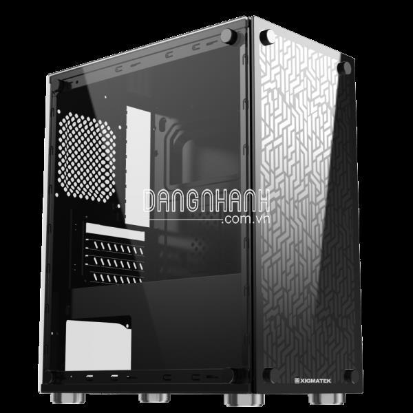 Vỏ Case máy tính XIGMATEK NYX (EN43040) M-ATX (hai mặt kính cường lực, No Fan)