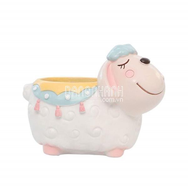 Chậu Hoạt Hình Động Vật, Để Bàn, Trồng Sen Đá