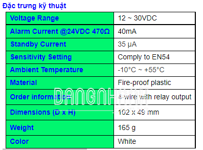 Đầu dò báo khói quang học HORING AH-0311-4