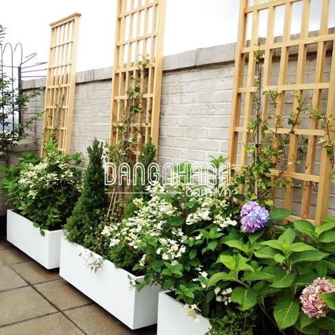 Chậu Trồng Cây Chữ Nhật 50x50x100 cm