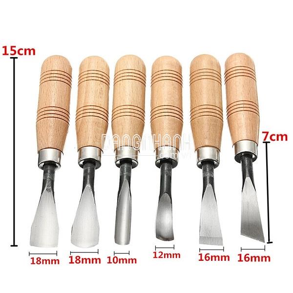 BỘ ĐỤC CẦM TAY MINI CÁN GỖ