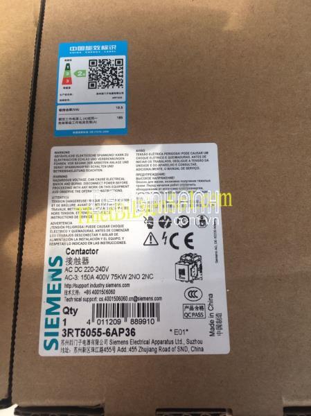 Khởi động từ Siemens 75kw 3RT5055 -Cty Thiết Bị Điện Số 1