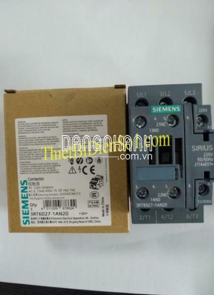 Khởi động từ Siemens 4kw 3RT6023 -Cty Thiết Bị Điện Số 1