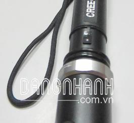 Đèn pin thép đen TQ CREE Led(kèm bộ pin sạc), rọi xa 500 m