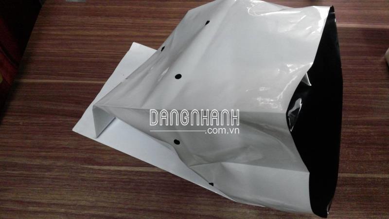 Túi PE 40 x 20 cm Trắng Đen (Kg)