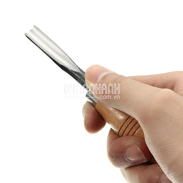 BỘ ĐỤC CẦM TAY MINI CÁN GỖ