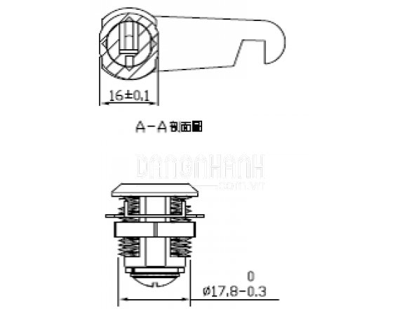 KHÓA TỦ SẮT RTC20-02