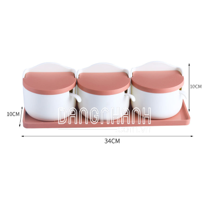HỘP ĐỰNG GIA VỊ CÓ KHAY 3 NGĂN