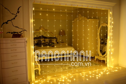 Đèn rèm hình thác nước  Giúp cho căn phòng của bạn thêm lung linh