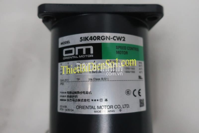 Motor Oriental Motor 5IK40GN-AW2J -Cty Thiết Bị Điện Số 1