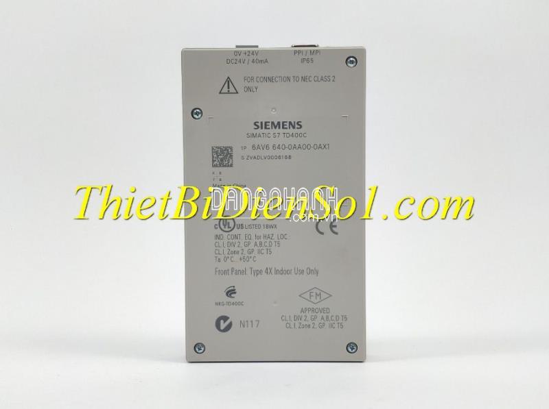 Màn hình Siemens 6AV6640-0AA00-0AX1 -Cty Thiết Bị Điện Số 1