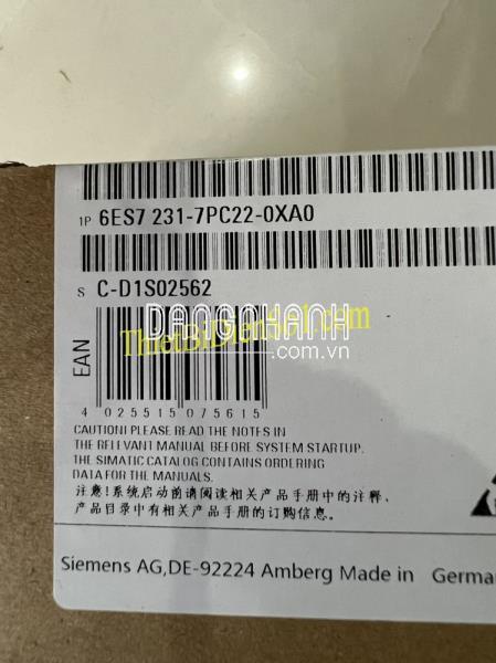 Mô đun S7-200 Siemens 6ES7231-7PC22-0XA0 -Cty Thiết Bị Điện Số 1