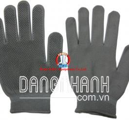 Găng dệt kim tĩnh điện ĐL mầu trắng + ghi phủ hạt