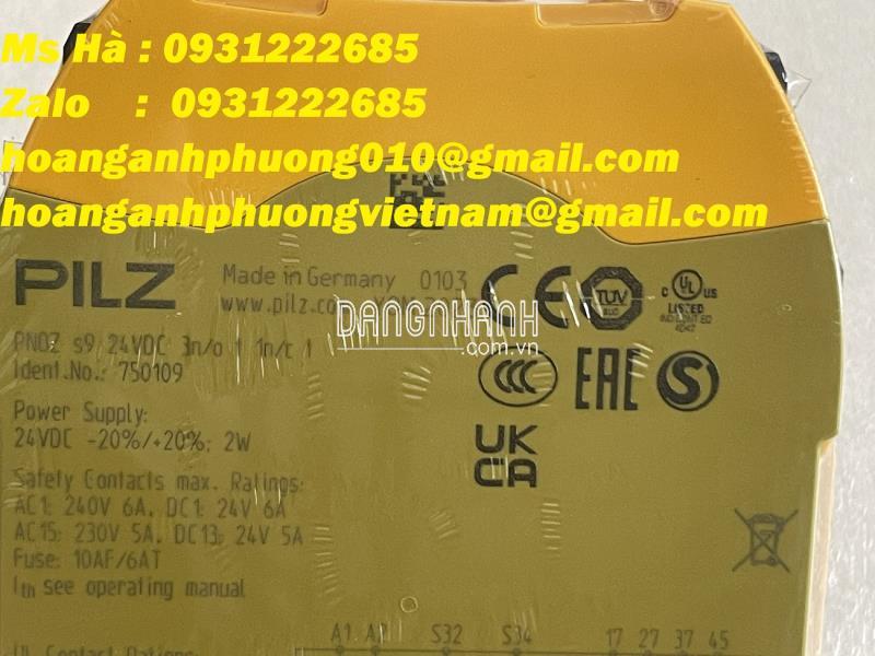 Pilz 750109 PNOZ s9 24VDC 3 n/o 1 n/c t  - rờ le an toàn 