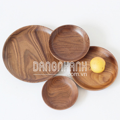 ĐĨA GỖ WALNUT