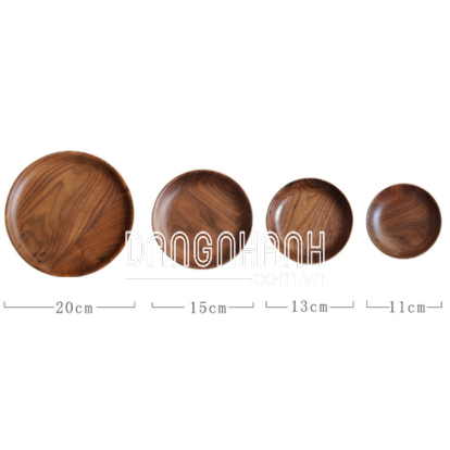 ĐĨA GỖ WALNUT