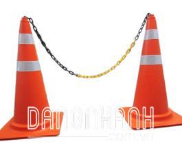 Dải chắn đường dây xích nhựa (3 màu: Trắng + đen + đỏ)