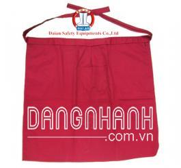 Yếm vải kaki cotton dày mầu đỏ đun ngắn ( ngang người )