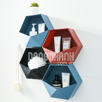KỆ TREO TƯỜNG HÌNH KIM CƯƠNG SÁNG TẠO