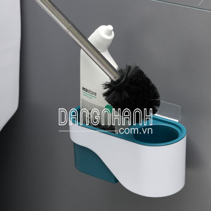 CHỔI CHÀ TOILET KÈM KHAY ĐỰNG