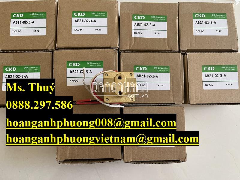 Van khí nén CKD AB21-02-2-A - Hàng nhập - Chính hãng - Giá tốt