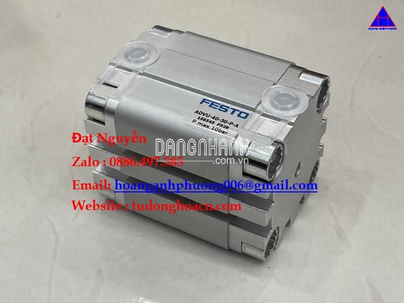 ADVU-40-30-P-a xi lanh dạng trục 40mm piston chính hãng Festo