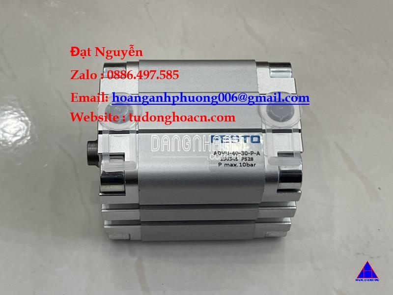 ADVU-40-30-P-a xi lanh dạng trục 40mm piston chính hãng Festo