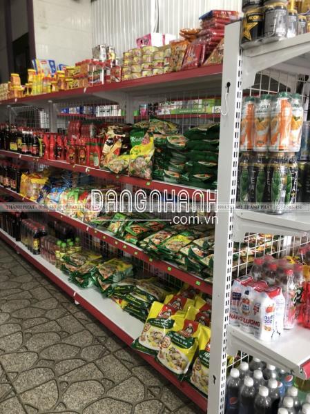 kệ siêu thị đôi lưng lưới 120cm x 120cm