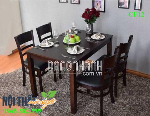 Bàn ghế ăn cabin CF12/Bàn ghế ăn hiện đại phong cách Hàn Quốc