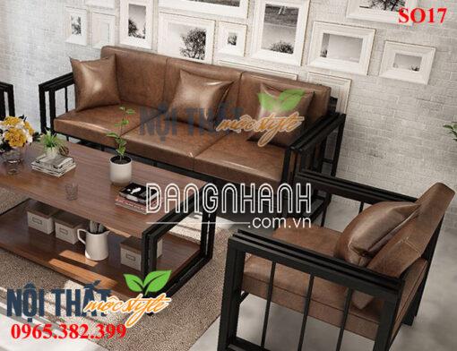 Bàn ghế sofa cafe SO17 mạnh mẽ, cá tính với phong cách Industrial