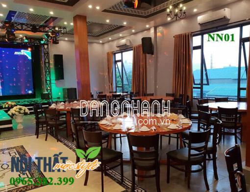 Bàn ghế nhà hàng Cabin NN01 giá rẻ Hà Nội