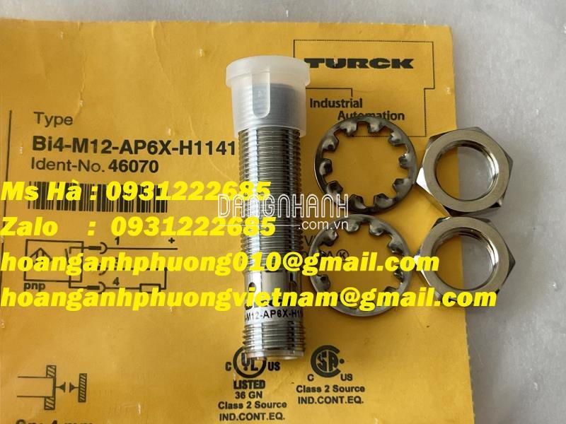 Cảm biến tiệm cận cảm ứng Bi4-M12-AP6X-H1141 Turck 10-30VDC