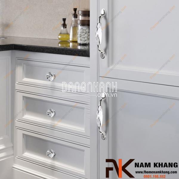Tay nắm tủ pha lê NK295 – Birthday Sale ưu đãi 20%