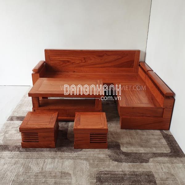Bộ Bàn Ghế Sofa Góc Hiện Đại Gỗ Hương Đá Đẹp Giá Tốt