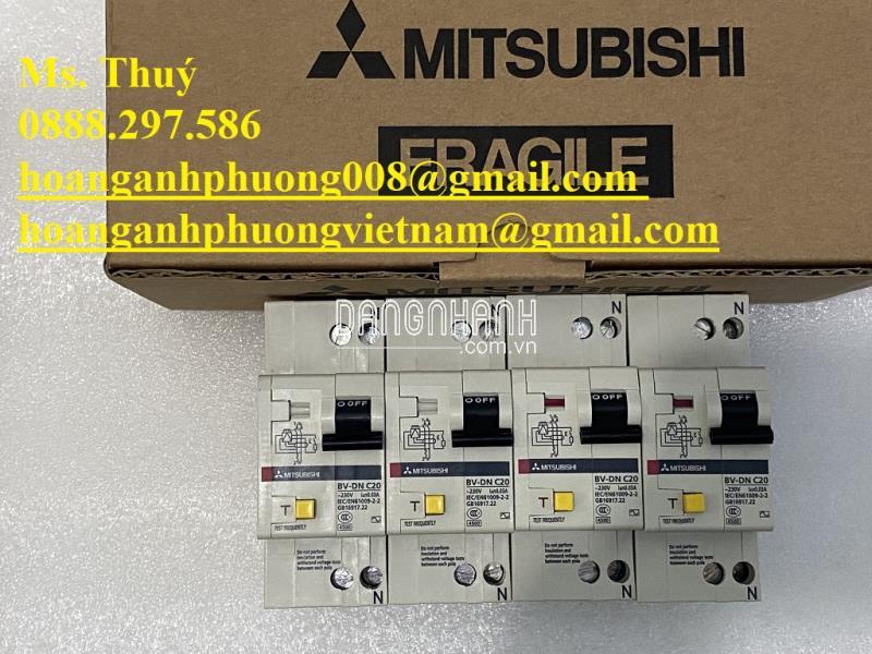 CÓ SẴN - Mitsubishi BV-DN 20A - CB chống giật chính hãng, Giá tốt