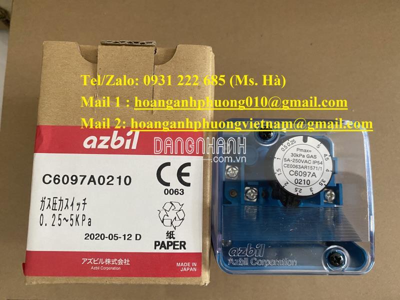 Công tắc áp suất C6097A0210 Azbil 